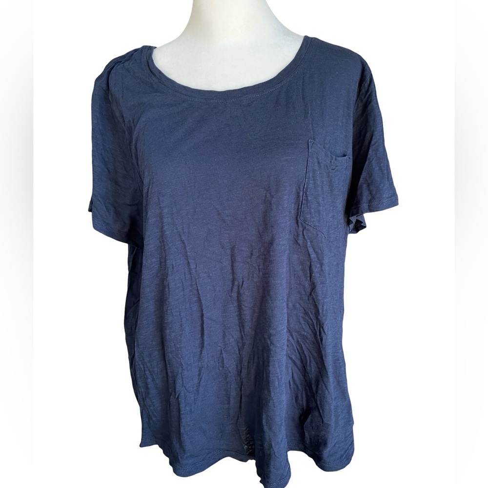 Style & CO blue tee with pocket XLP